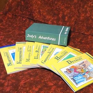 Books:  Jody's Michigan Adventures books in case box. 7 books. Great condition.
